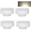 BVCL 10W GX53 Lampadina LED 1000 lumen Lampadine rotonde, Sostituisce GX53 alogena o CFL 100W Risparmio energetico Sotto il mobile Illuminazione per armadi per la cucina Non dimmerabile ( Color : Natural W