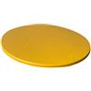 perfk Copritavolo Impermeabile Tovaglia Aderente Antiscivolo con Supporto in Poliestere Fino a 120 Cm / 48 Pollici di Diametro. Rotonda, Giallo, 120 cm Max