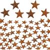 ktxaby 30 stelle in metallo arrugginito, 2,5 cm, antiche stelle primitive per artigianato, mini stelle da appendere per fai da te, festival, feste, decorazioni per la casa