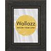 Wallazz Cornice Portafoto in Legno Pregiato - Made in Italy - Vetro Sintetico Infrangibile Crilex - Disponibile in Diverse Varianti - Design Italiano e Qualità Artigianale,25x35cm Nero
