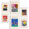 Nacnic Set di 6 Poster di Henri Matisse. Celebrazione. Stampe di fauvismo e arte astratta per l'interior design e la decorazione. A3 & A4, cornici bianche.