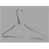 RSR Hangers 50 grucce appendiabiti in metallo, in metallo, zincate, spessore 2,2 mm, 40 cm