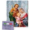 F.LLI BONELLA FRATELLI BONELLA - Quadro Sacra Famiglia Sagomato Vintage - Quadro Legno di Pioppo Spessore 8mm - Tela Sacra Famiglia Camera Da Letto 19x24 cm - 100% Made in Italy