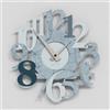 Giallobus - Orologio Bilay - Carved - Legno Mdf - Premium 30x30‎‎cm - 19 - Blue Marble - Artigianale Made in Italy - Silenzioso - Idea regalo - Moderni doppio livello