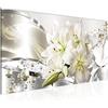 Runa Art Quadri Moderni Fiori Gigli Tela Non Tessuta Soggiorno Corridoio Astratto Grigio Verde 021812b