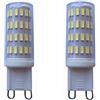 WELSUN - Lampadina a bassa tensione G9 LED da 12 V 24 V AC/DC, 5 W 63 LED 4014, 400 - 450 lumen, 3000 K / 6000 K, per Camper Marina, luce solare e griglia 2 confezioni (colore: bianco caldo)