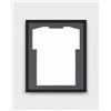 ARTIS MATEUSZ MATUSZYK ARTIS - Cornice per maglia da calcio PREMIUM - Quadro maglia calcio in legno fai da te- 53,4x63,4x5 cm - Nero con vetro acrilico - Cornici per maglie da calcio, basket, pallamano, hockey