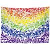 Ulticool - Appeso a Parete Decorazione - Arcobaleno Bandiera Cuori Amore - 200 x 150 cm Grande Murale Manifesto - Accessori Casa Soggiorno Camera da Letto Soffitto