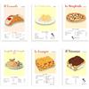 Vulfire Set di 6 Poster Piatti Tipici Italiani Ricette di Cannolo, Carbonara, Margherita, Spaghetti alle Vongole, Lasagne, Tiramisu, Idea Regalo wall art, Poster in carta glossy premium (A3 (297 mm x 420 mm))