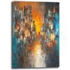 Printerland Quadro Moderno Soggiono Astratto Città Casa Quadri Moderni su Tela Stampa Canvas Astratta Decorazione da Parete Camera da Letto Arredamento Contemporaneo (4, 70x100 cm, Canvas intelaiato)