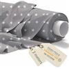 DreamRoots Stoffa cotone al metro 2Mx160cm 145 g/m² - Tessuti per tende a metro da interno, cucito creativo - Tessuto a metraggio, Gray Stardust