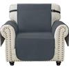 Ystyle Copridivano 1 Posto Con Braccioli, Copripoltrona Universale, Natalizio Copri Divano Antiscivolo, Sofa Cover Antigraffio, Copertura Divano Antimacchia, Salvadivano Per Gatto, Grigio Scuro