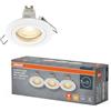 OSRAM Faretto da incasso LED Spot Set GU10 4,5W Bianco Click | Spot Set Recess GU10, Spot lights and ceiling spots, bianco, 25000 h, confezione da 3