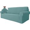 Ystyle Universale Copridivano 3 Posti con Braccioli, Azzurro | Sofa Cover Antigraffio Gatto, Pesante Fodere Copridivani Elasticizzato, Copripoltrona Antimacchia Lavabile Antiscivolo