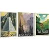 Generic The Shire - Set di 3 poster retrò su tela raffigurante il Signore degli Anelli, decorazione da parete moderna per camera da letto, 20 x 30 cm