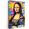 MuchoWow© Stampa Foto Quadro Moderno Quadri Moderni Soggiorno Con Cornice | 80x120 cm - Stampe Da Parete Camera Da Letto Matrimoniale Decorazione Canvas Graffiti - Monna Lisa - Arte - Da Vinci