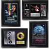 HWC Trading FR A3 Michael Jackson Complete Collection Regali Stampati Autografo Firmato Immagine Per Gli Appassionati Di Memorabilia Musicali - A3 Incorniciato