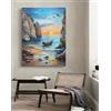 Taxpy Quadri ad olio su tela Dipinto di vista sul mare all'alba, N, 50 * 70 cm Canvas Wall Art Dipinti su Tela Poster e Stampe Pictures Home Decor