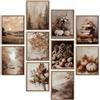 Benjia Set di 10 Poster Autunno 20x25cm - Stampe Rétro con Paesaggi e Simboli Autunnali, Decorazioni Murali per Soggiorno Camera Letto Ufficio, Cartoncino 300g Alta Qualità (Senza Cornice) 2602