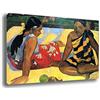 Printerland Quadro Moderno stile GAUGUIN Quadri moderni da Parete grande XXL Stampa su tela Canvas Decorazione muro Murale pittori arte Soggiorno Arredo Camera da letto Cucina (Gauguin, 30x40 centimetri)