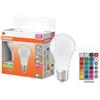 Osram Retrofit RGBW Lamps with Remote Control Lampadina LED 9 W, Opaco, Confezione Doppia