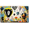 Giallobus - Quadro - 75 - Mongolfiere 02 - Tela Canvas Telaio Standard - 35x20 - Pronto da Appendere - Quadri Moderni per la casa