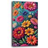 Printerland Quadri Moderni Soggiorno Verticale fiore rosso giallo rosa Quadro moderno da Parete Stampa su tela Canvas Decorazione Murale muro Arredo Camera da letto Cucina (9, 40x70 cm)