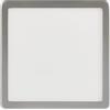 EGLO connect.z Smart Home Led lampada da soffitto per bagno Fueva-Z, L x L | 21 cm, ZigBee, app e controllo vocale, colore della luce regolabile, dimmerabile, in metallo nichel opaco, IP44