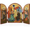 NKlaus Maria Annunciazione Icona Trittico MDF-Legno 25x16cm Cristiano 13829