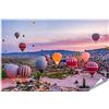 bilderfelix Poster Colorate mongolfiere decollano nel Parco Nazionale di Goreme, Cappadocia, Turchia - Poster 130x90 cm