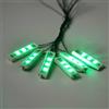 BrickBling 6 plafonieri LED bianchi 1 x 4 pietre/verde in una fila (quattro in un faretto), alimentati tramite USB - 100% compatibili con i mattoncini Lego