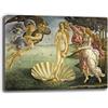 Printerland Quadro Moderno BOTTICELLI VENERE Quadri moderni da Parete grande XXL Stampa su tela Canvas Decorazione muro Murale pittori arte Soggiorno Arredo Camera da letto Cucina (Botticelli, 70x100 cm)