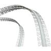 ledomec Profilo di montaggio flessibile in alluminio per cartongesso (Rigips) per strisce LED (2 m + copertura latte)