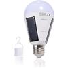 OUKENS Lampadina a LED solare, Lampadina a LED portatile con pannello solare E27 IP65 Lampada di emergenza ricaricabile da campeggio per interni ed esterni impermeabile(12W)
