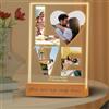 toyofmine Targa Foto Personalizzata -con Foto in Acrilico | Glass personalizzato con Base - Compleanno San Valentino Fidanzati Matrimonio Anniversario Natale (5 taglie: 15-40 cm)