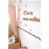 Solenzo Decorazione da parete in legno C'era una volta - Lettere decorative per camera/bambini, stile naturale e poetico - artigianato