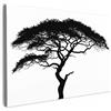 MuchoWow© Quadri Moderni Soggiorno Poster Da Parete Decorazioni Muro | 120x80 cm - Salotto Quadro Grande Foto Con Cornice Stampe Su Tela Camera Da LettoAlbero - Bianco e nero - Moderno