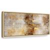 murando - Quadro Moderno Cornice Naturale, Astratto, 150x50 cm | Chiodi Inclusi, 1 Pezzo, Quadri Moderni, Soggiorno, Telaio in Legno, Marrone, Resistenti Allo Sbiadimento, Produzione Europea