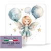 F.LLI BONELLA FRATELLI BONELLA - Quadro Angioletto con Palloncini per Bambini - Quadro in Legno 10x10 cm con Scatola Regalo - 100% Made in Italy