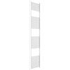ERCOS Scaldasalviette Termoarredo Bagno Dimensioni 400x1800 MM Radiatore Colore Bianco, Attacchi da 1/2 Fornito Con Kit Montaggio