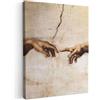 MuchoWow© Quadro Moderno Soggiorno Decorazioni Da Parete Quadri Su Tela Da | 50x70 cm - Salotto Grandi Foto Con Cornice Stampe Su Tela Camera Da LettoArte - Vintage - Michelangelo - Marrone