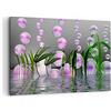 ARTTOR Quadri Moderni su Tela 120x80 cm Stampe da Parete Astratto Botanica - 2329 | Computer Grafica Bolla Quadro Decorativo XXL 1 pezzo Soggiorno Camera da Letto Arte da Parete Decorazione da Parete ARTTOR