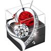 SWEETIME Rosa Stabilizzata Rossa,Romantico Rosa Eterna,Red Fiori Box, Rose Scatola Vera Regalo per Natale,Mamma,San Valentino,Regalo Anniversario per Lei
