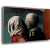 Printerland Quadro Moderno MAGRITTE Quadri moderni da Parete grande XXL Stampa su tela Canvas Decorazione muro Murale pittori arte Soggiorno Arredo Camera da letto Cucina (Magritte, 50x70 centimetri)