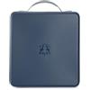 alavisxf xx Custodia per CD, 224 capacità, in plastica rigida, portatile, di grande capacità, per auto, casa, viaggi (capacità 224, blu scuro)