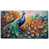 Giallobus - Quadro - 62 - Pavone maestoso - Tela Canvas Telaio Standard - 140x80 - Pronto da appendere - Quadri moderni per la casa