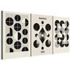 murando - Set di Quadri Moderni Acustici Soggiorno, Ispirato Al 180x90 | (3 pz. 60x90 cm ognuno), Quadro Moderno Acustico, Pannelli Fonoassorbenti Decorativi, Protegge da Rumori, Produzione Europea