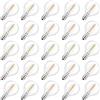 SUNSGNE Lampadine a LED E12 G40, per esterni, 0,6 W (equivalenti a 7 W), dimmerabili, luce bianca calda 2700 K, lampadine a risparmio energetico per esterni, lampadari, ventilatori a soffitto, 220-240 V,