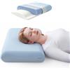 JOYNCLEON Cuscino Laterale Cervicale in Memory Foam - Ortopedico per Nackenschmerzen, Antirussare e Rinfrescante - Supporto Morbido e Resiliente - Copricase Incluso