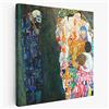BKstuff - Quadro - Stampa su tela canvas - Gustav Klimt Donne da appendere Arredamento (50x50cm, Morte e vita, Gustav Klimt)
